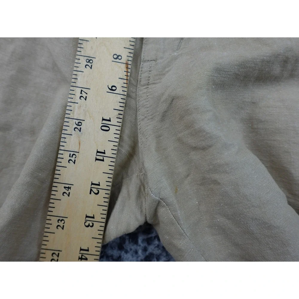 Banana Republic Pants Mens 36x32 Tan Relaxed Fit Linen Cotton Chino